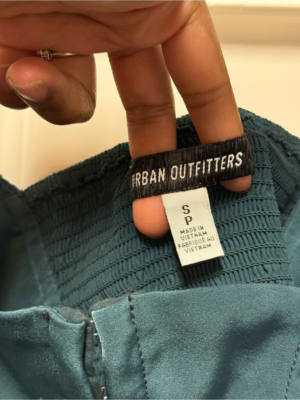 Urban Outfitters UO Maddie Bustier Top Teal Size Small - Picture 11 of 15